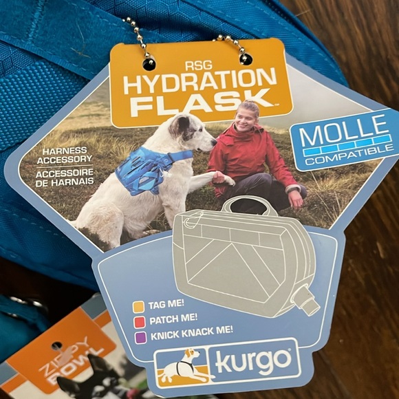 NWT Kurgo RSG Hydration Flask & Zippy Bowl *ALL PROCEEDS GO TO ANIMAL RESCUE** - Picture 2 of 7